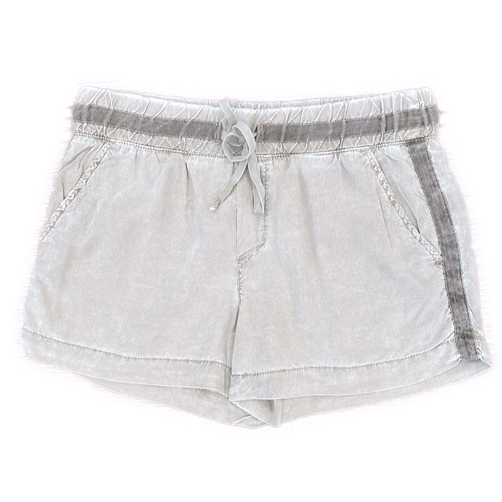 Anthropologie Cloth & Stone Elastic Drawstring Waist Beige Lightweight Shorts